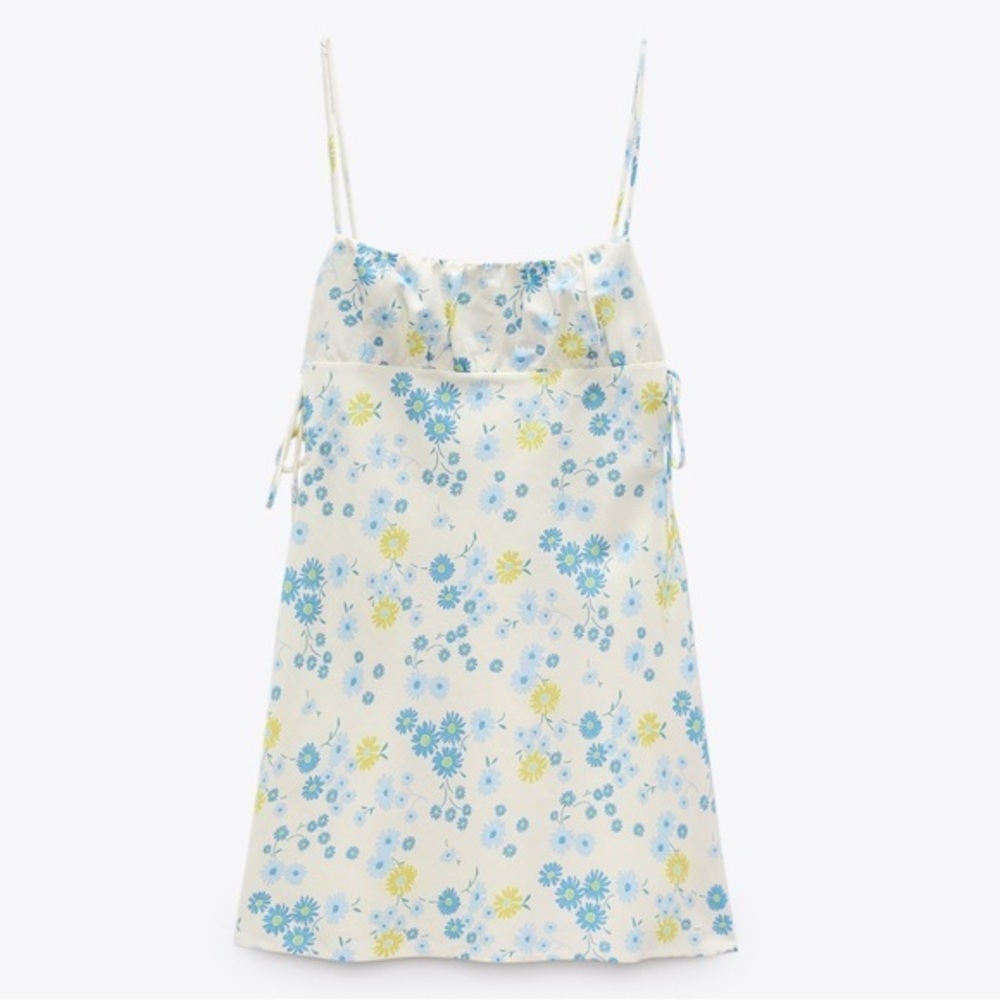 ZARA MINI LINEN‎ DRESS - Picture 7 of 10